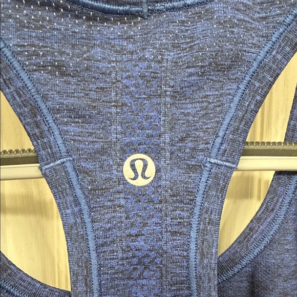 Lululemon Swiftly Tech Racerback in Sapphire Blue/Black: 6 - Picture 7 of 8